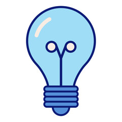 light bulb flat icon