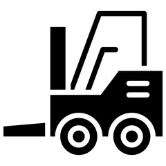 forklift solid icon