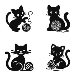Cat Silhouette Vector File