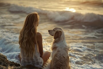 Cute dog - jack Russell terrier with sunglasses, enjoying on the beach. Generate Ai. Beautiful simple AI generated image in 4K, unique.