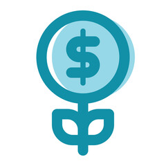 investment icon for illustration
