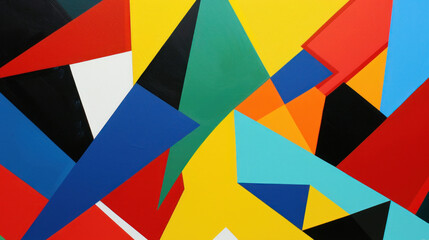 Discover the modern elegance of abstract geometry, where bold lines and sharp angles converge to form a visually striking composition