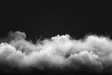 Black background with white smoke, creating an ethereal and mysterious atmosphere, black abstract background with smoke, clouds with dark background.