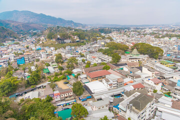 the bustling town of Mae Hong Son in Northern Thailand