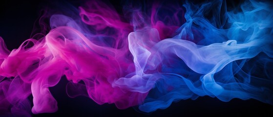 The image is a colorful abstract background with a smooth gradient of blue and purple.