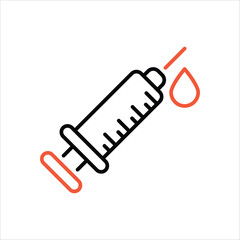 Syringe vector icon