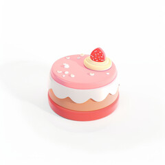cake icon in 3D style on a white background
