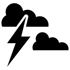 thunder solid icon
