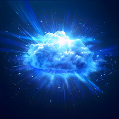 Vibrant Digital Cloud Symbolizing Connectivity and Data Driven Innovation