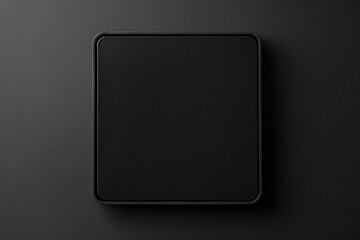 Dramatic black background showcasing a Black matte frame with gentle, rounded corners
