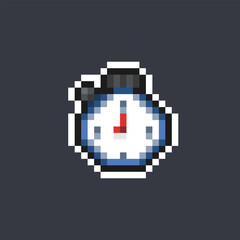 stopwatch tool in pixel art style