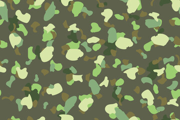Digital Beige Camouflage. Seamless Brush. Fabric Abstract Background. Camo Grey Canvas. Military Vector Camoflage. Repeat Beige Pattern. Seamless Army Print. Khaki Camo Print. Brown Vector Pattern.