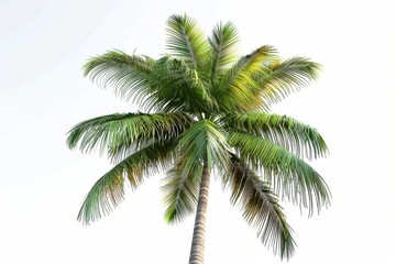 palm tree on white background
