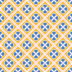 Fototapeta premium Retro style design background with abstract and geometric patterns. Pattern graphic used for wallpaper, tile, fabric, textile, interior.