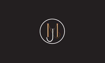  MJ, JM , J , M , Abstract Letters Logo Monogram