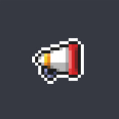 megaphone in pixel art style