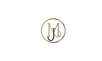  MJ, JM , J , M , Abstract Letters Logo Monogram