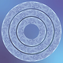 Japanes Circular Seamless Wave Pattern Vector