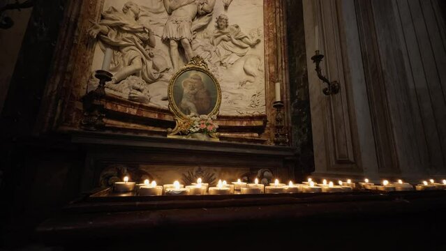 The Prayers For A Saint In A Church 