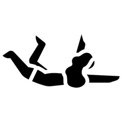 yoga solid icon