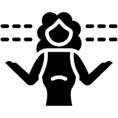 meditation solid icon