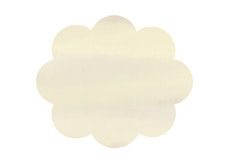 水彩風　シンプル　ふきだし　雲形　装飾　