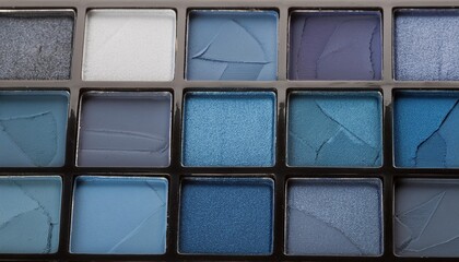 blue eyeshadow palette background