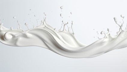 Fresh Milk Splash Creating Patterns