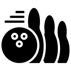 bowling solid icon