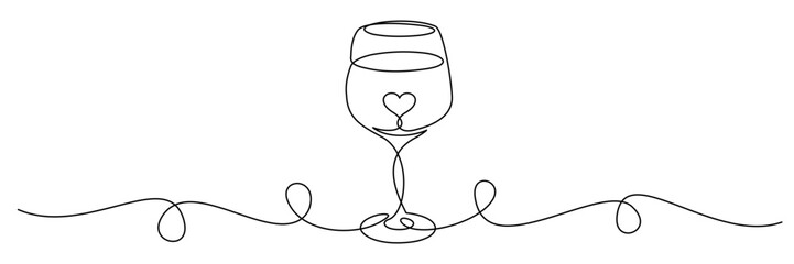 continuous line of glass