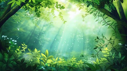 Obraz premium Serene Natural Scene with Dappled Light