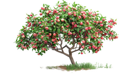 Bountiful Harvest: A Petite Tree Bursting With Juicy Fruits