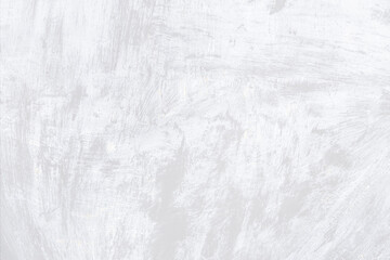 White, grungy background texture design element. Abstract, modern, neutral backdrop for graphic design or social media. Rough painted brushstrokes in vintage style. 