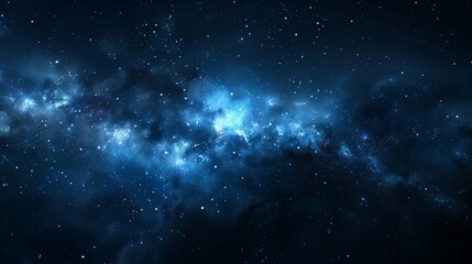 Enchanting Dark Starry Night Sky with Milky Way Galaxy Background