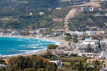Fototapeta premium Landscape view of Kampos town Kos Island South Aegean Region (Südliche Ägäis) Greece