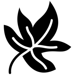 leaves solid icon