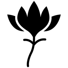 flower solid icon