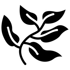 foliage solid icon