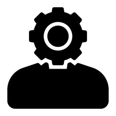 strategic consulting glyph icon