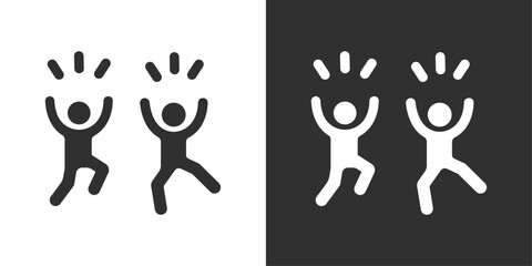 Party people dance sign icon vector illustration design