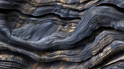 a layered black rock texture, rendered in vivid color, creating a mesmerizing seamless pattern. SEAMLESS PATTERN