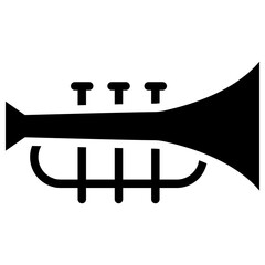 trumpet solid icon