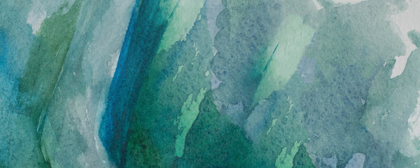green abstract watercolor background
