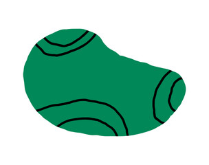 Hand drawn pencil organic shapes with doodle strokes and outlines, squiggles and scribbles. fluid, flowing, irregular elements in trendy color