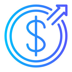 expense gradient icon