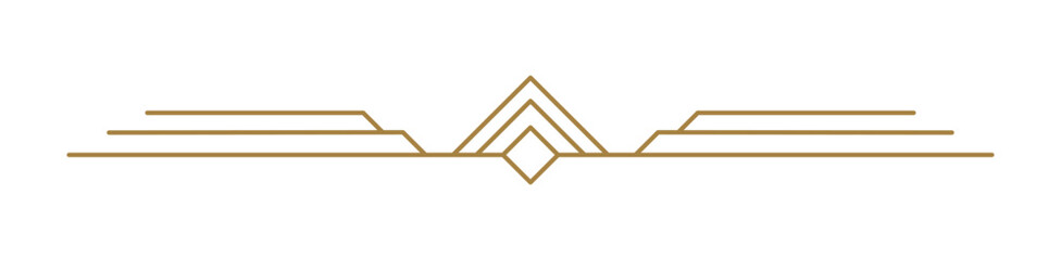 Art deco vector line text divider. Holiday border horizontal line shape icon for decorative business element, greeting card, invitation. design illustration © timonko