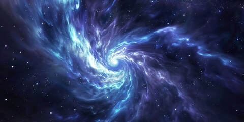 A swirling nebula, its gassous arms and tentacles stretching into the void, obscuring all but the brightest stars