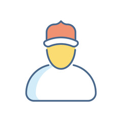 Delivery Man vector icon