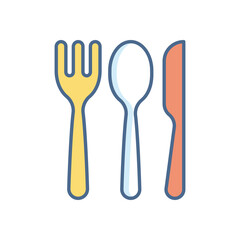 Cutlery vector icon