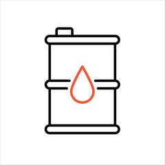 Oil Barrel vector icon